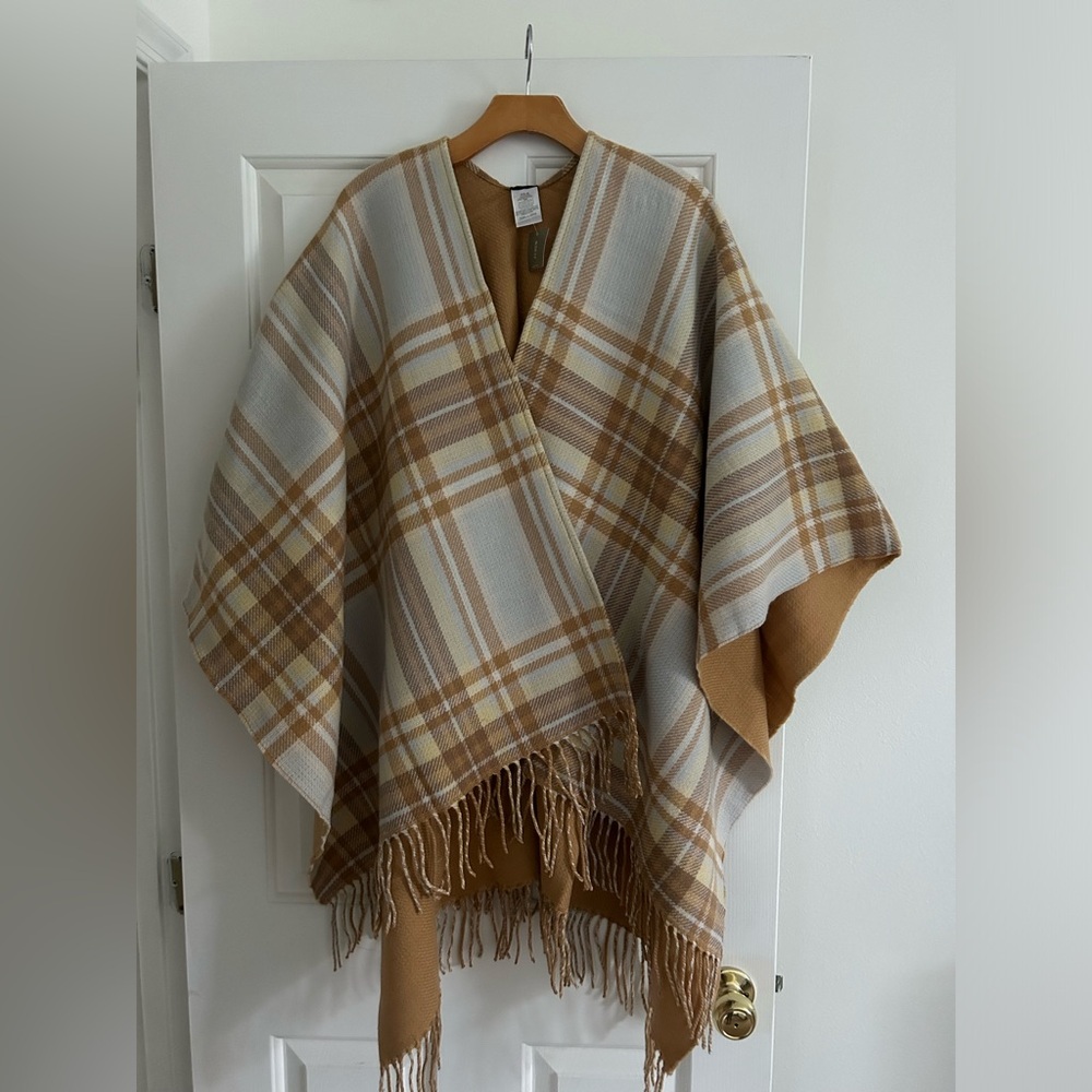 J.Crew Reversible Blanket Poncho
